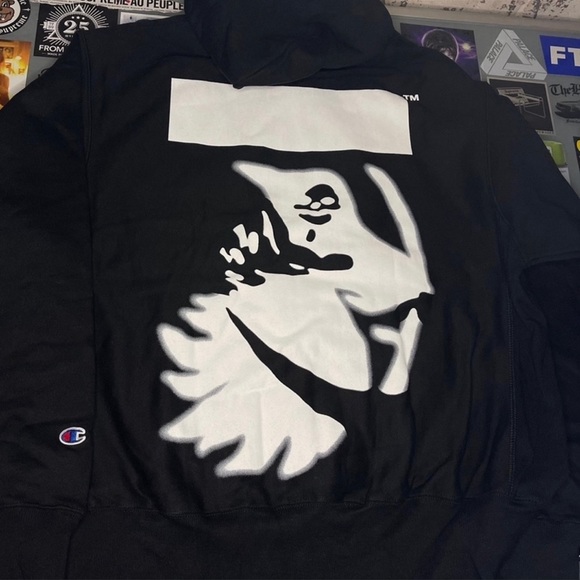100% AUTHENTIC NEW OFF-WHITE VIRGIL
ABLOH × CHAMPION × ICA GRIM REAPER HOODIE - Picture 4 of 7